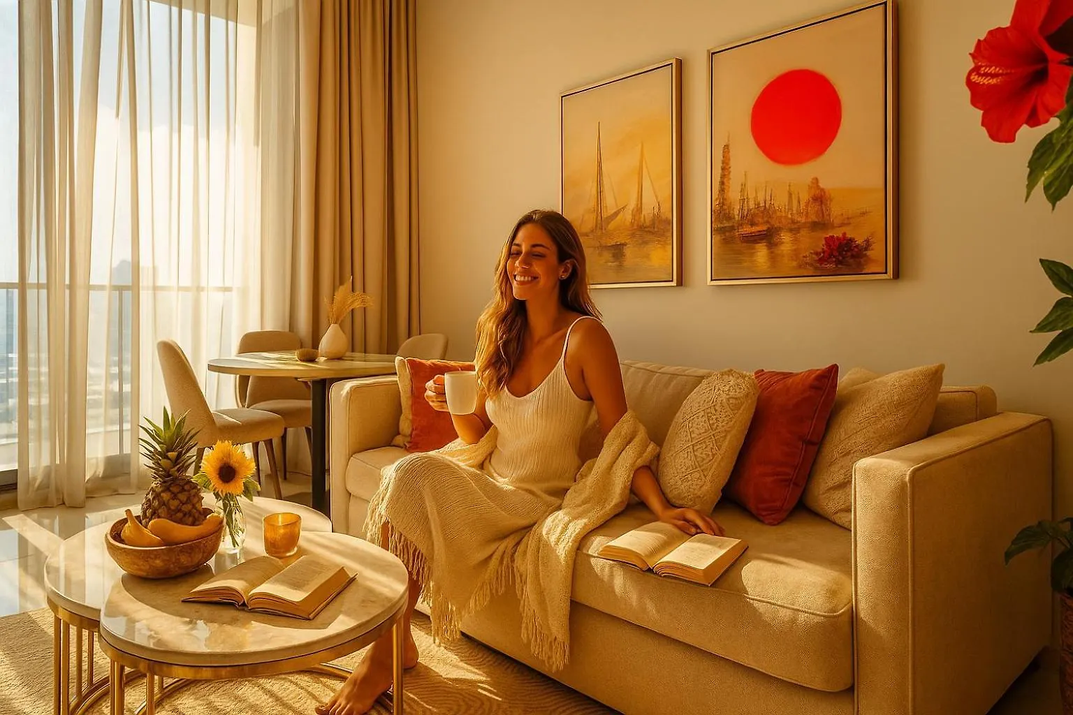 Keyrock Living - Dubai Oasis With Balcony Views Apartment
